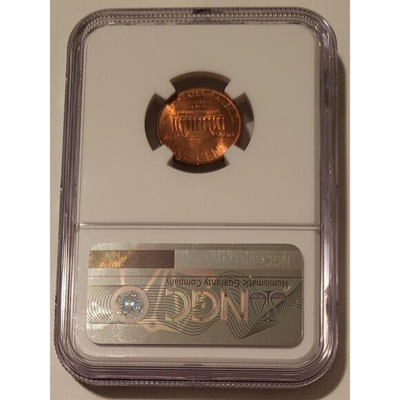 1995 D Lincoln Memorial Cent MS68 RED NGC - Picture 2 of 4